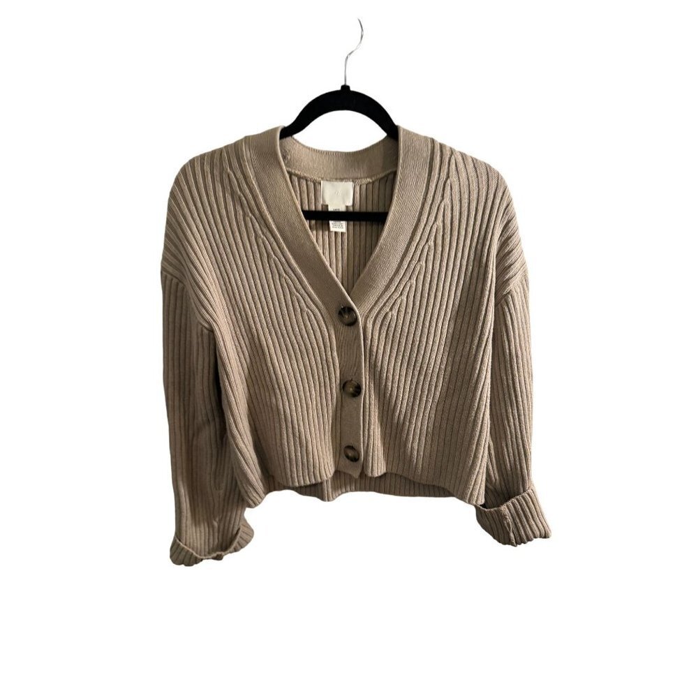 H&M Tan Ribbed Sweater